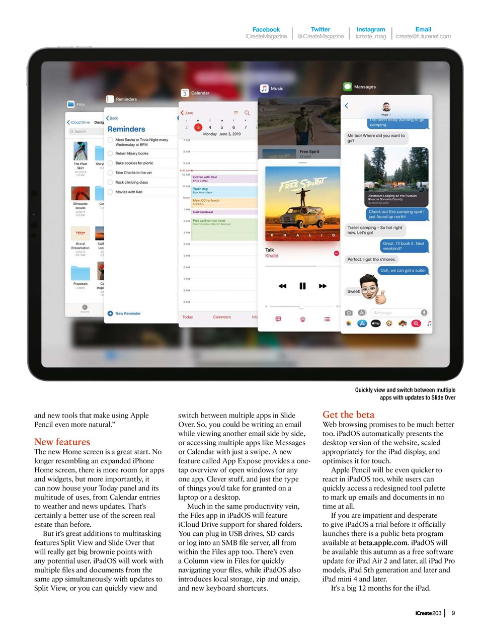 iCreate Preview Pages