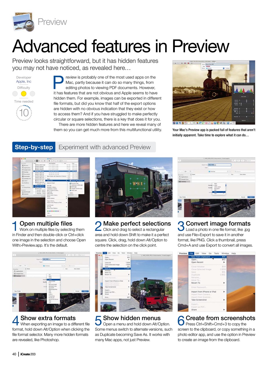 iCreate Preview Pages