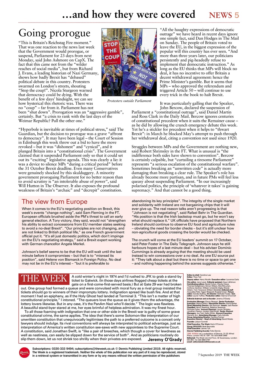 The Week Preview Pages