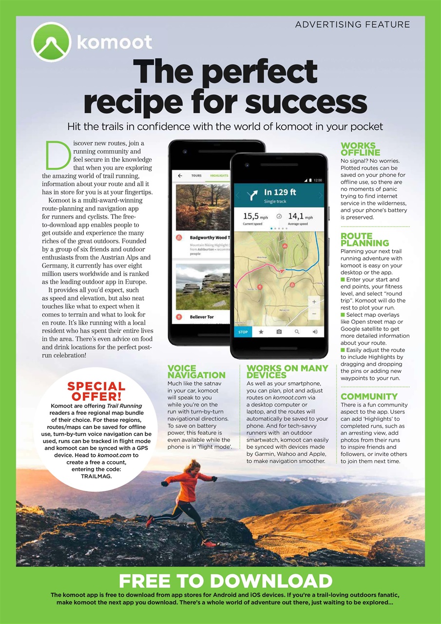 Trail Running Preview Pages