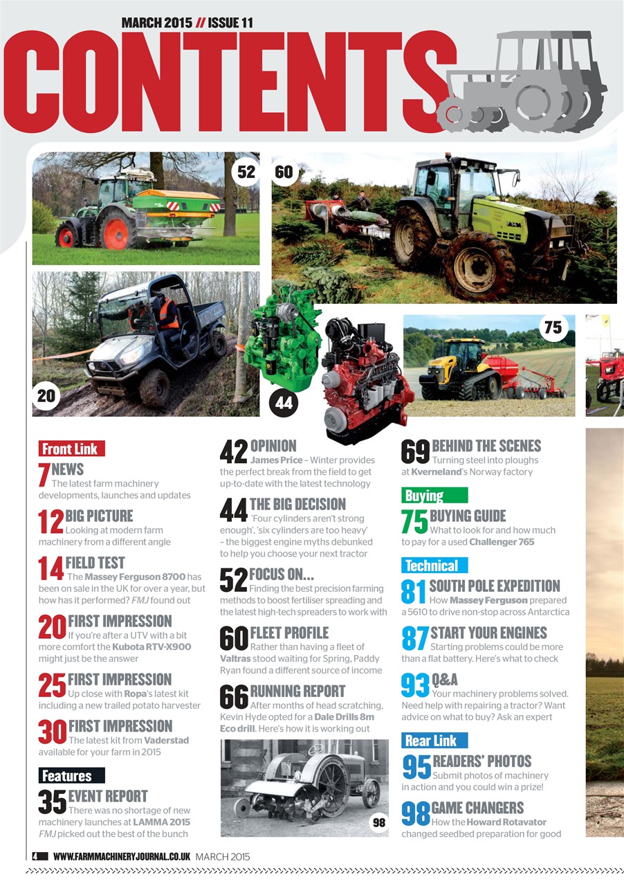 Farm Machinery Journal Preview Pages
