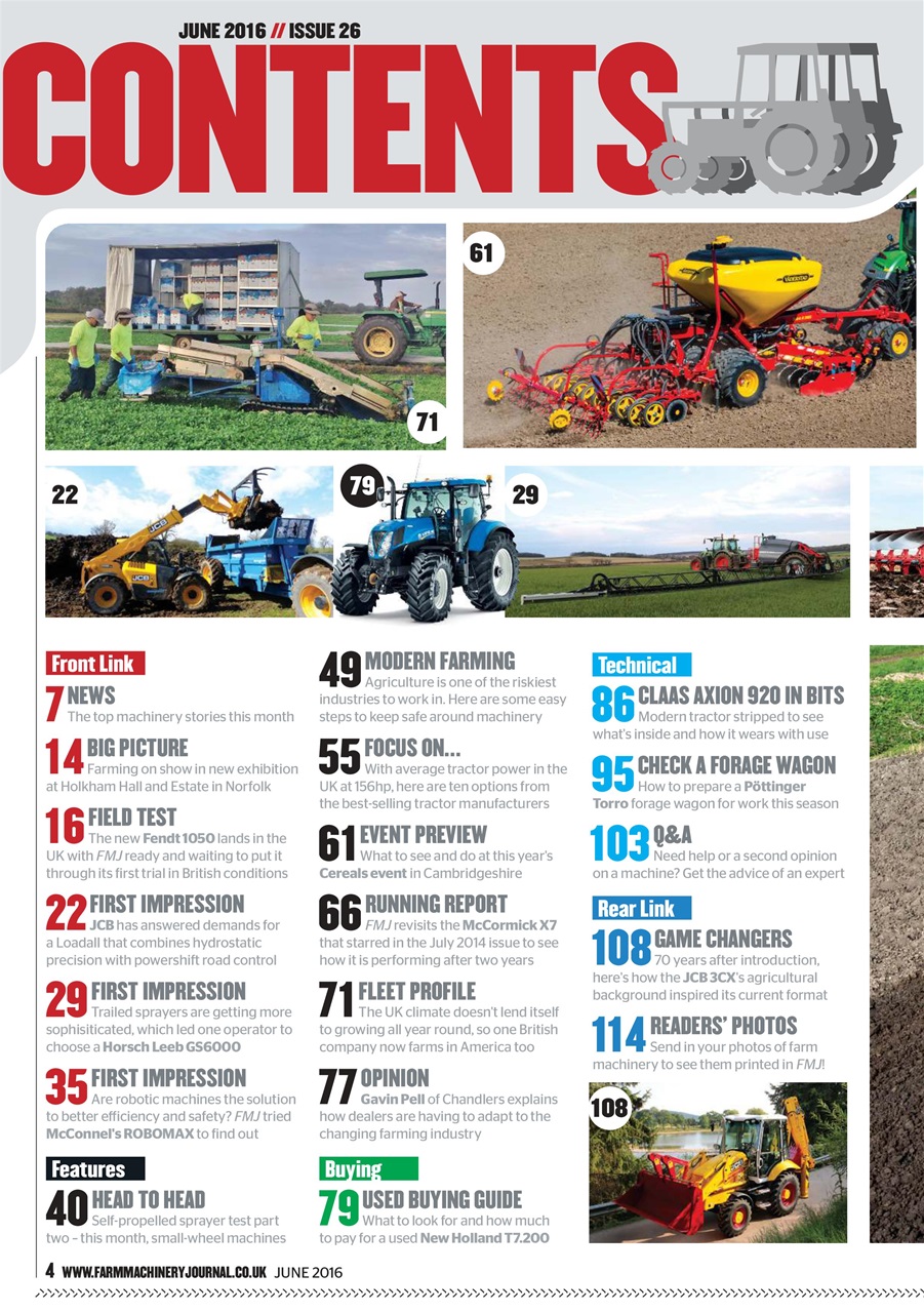 Farm Machinery Journal Preview Pages