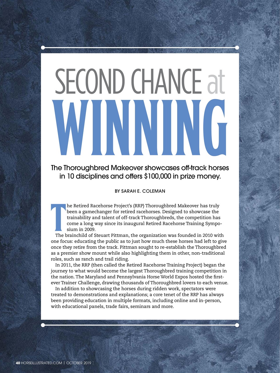 Horse Illustrated Magazine Preview Pages