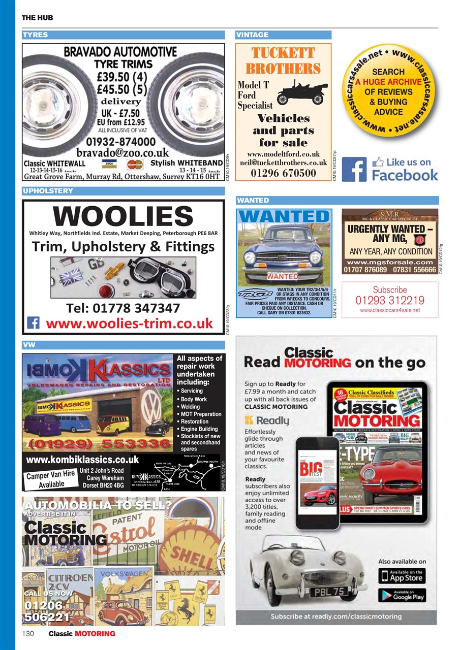 Classic Motoring Preview Pages