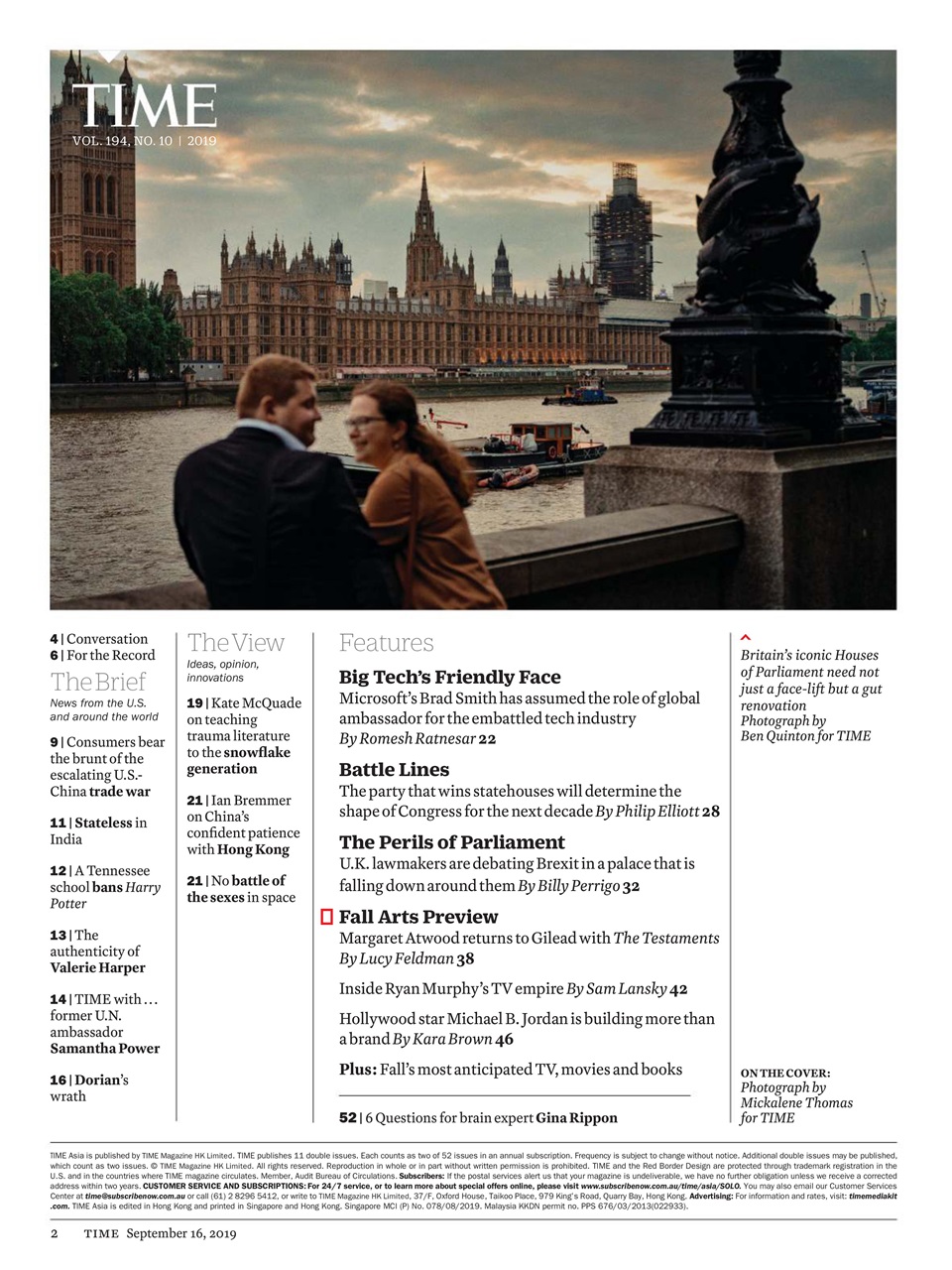 TIME Magazine Europe Preview Pages