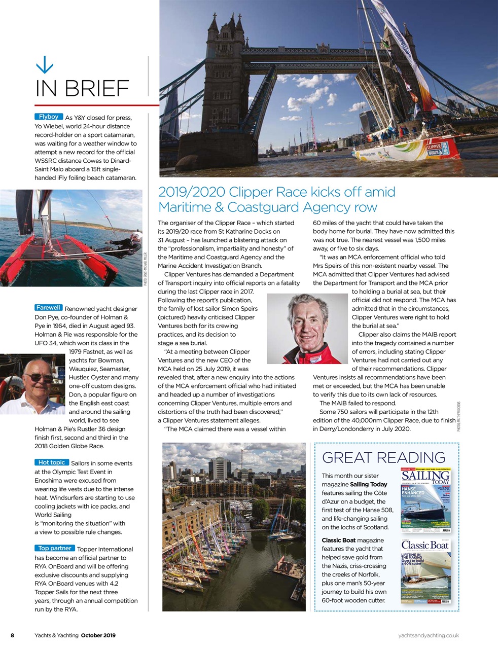 Yachts & Yachting Preview Pages