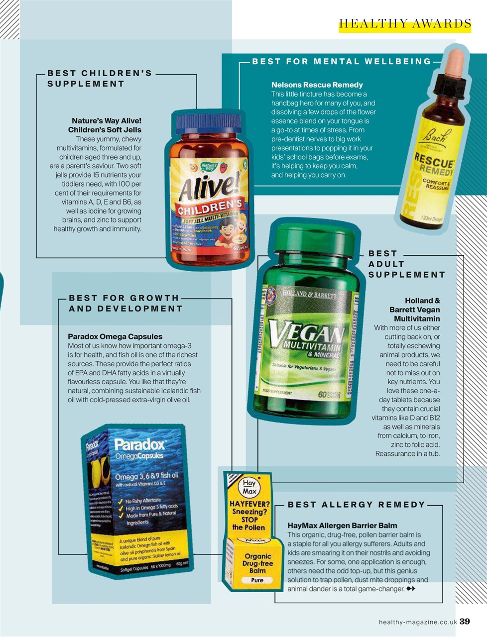 Healthy Magazine Preview Pages