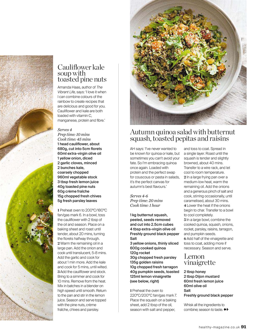 Healthy Magazine Preview Pages