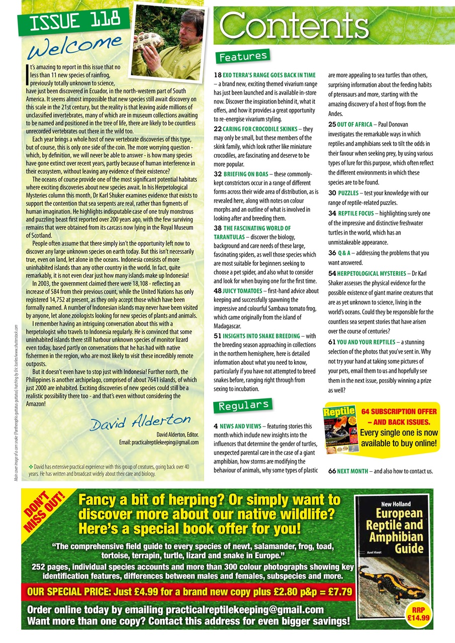Practical Reptile Keeping Preview Pages