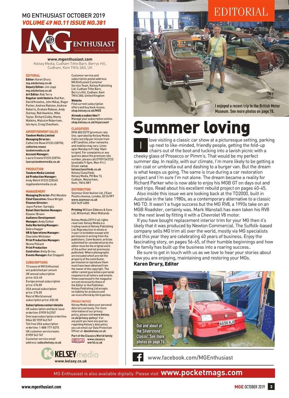 MG Enthusiast Preview Pages