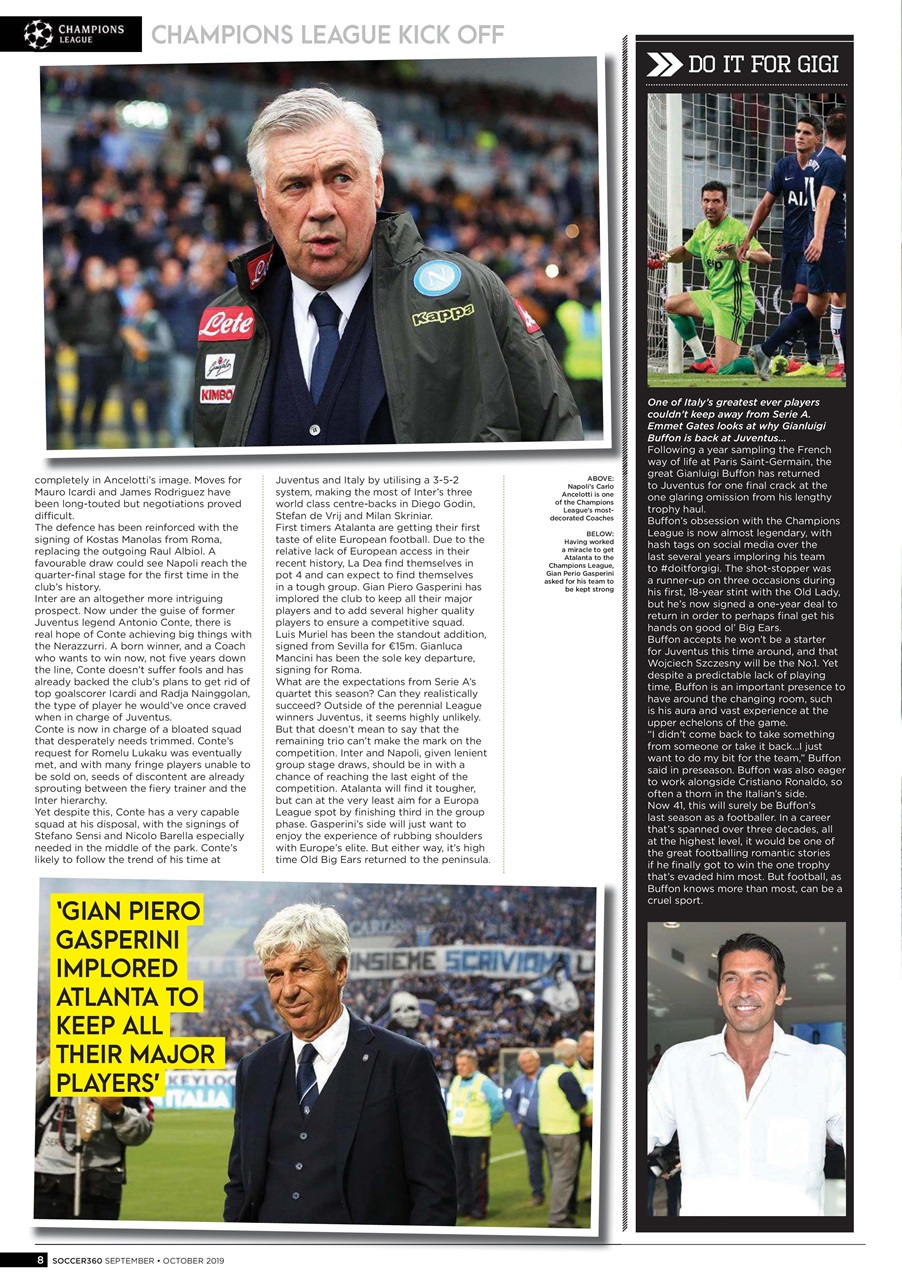 Soccer 360 Preview Pages