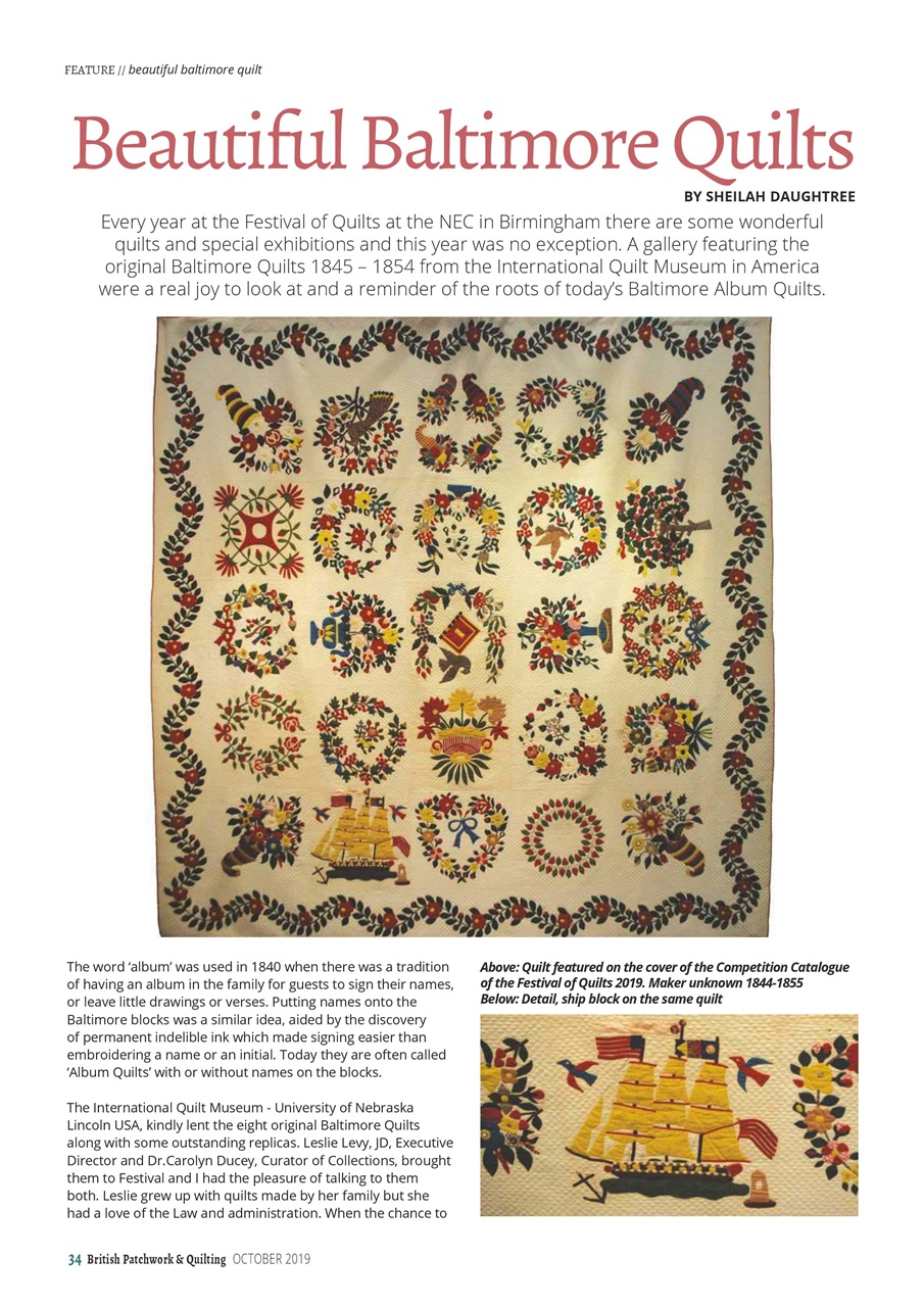 Patchwork and Quilting Preview Pages