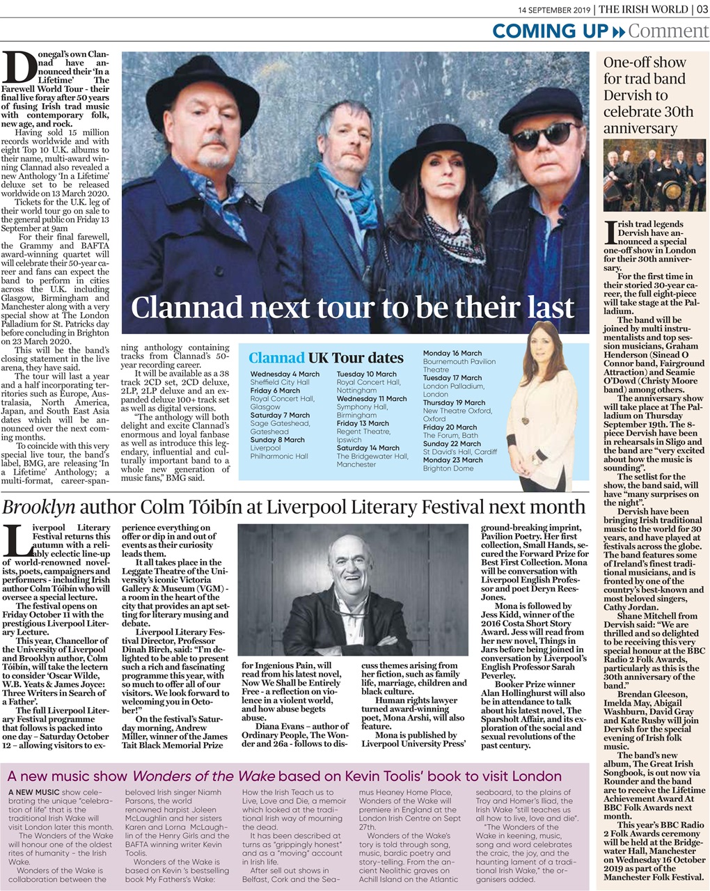 Irish World Preview Pages