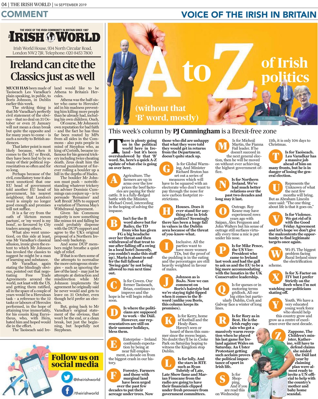 Irish World Preview Pages