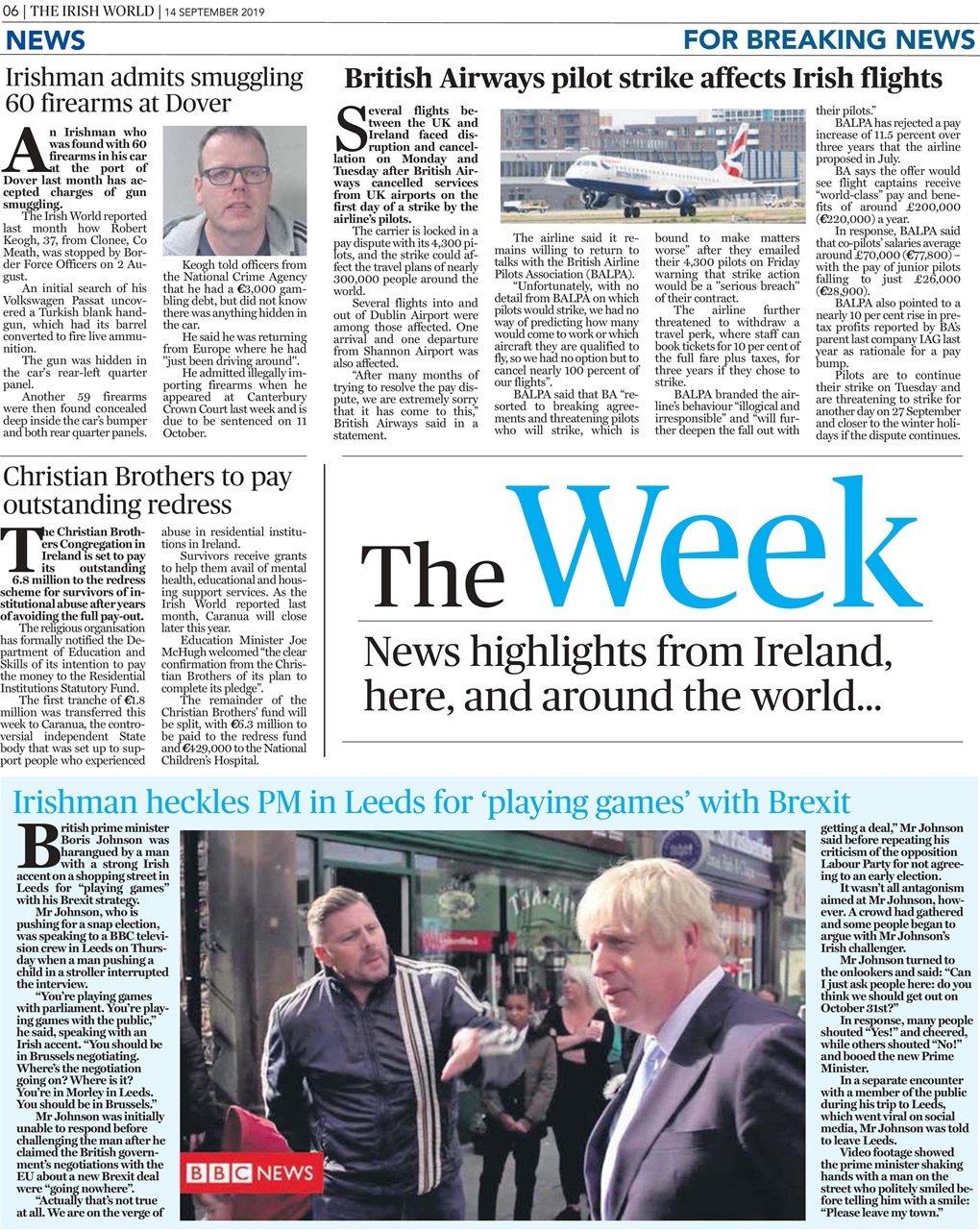 Irish World Preview Pages