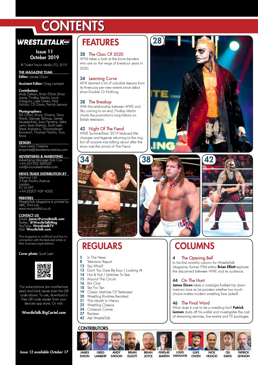 Wrestletalk Magazine Preview Pages