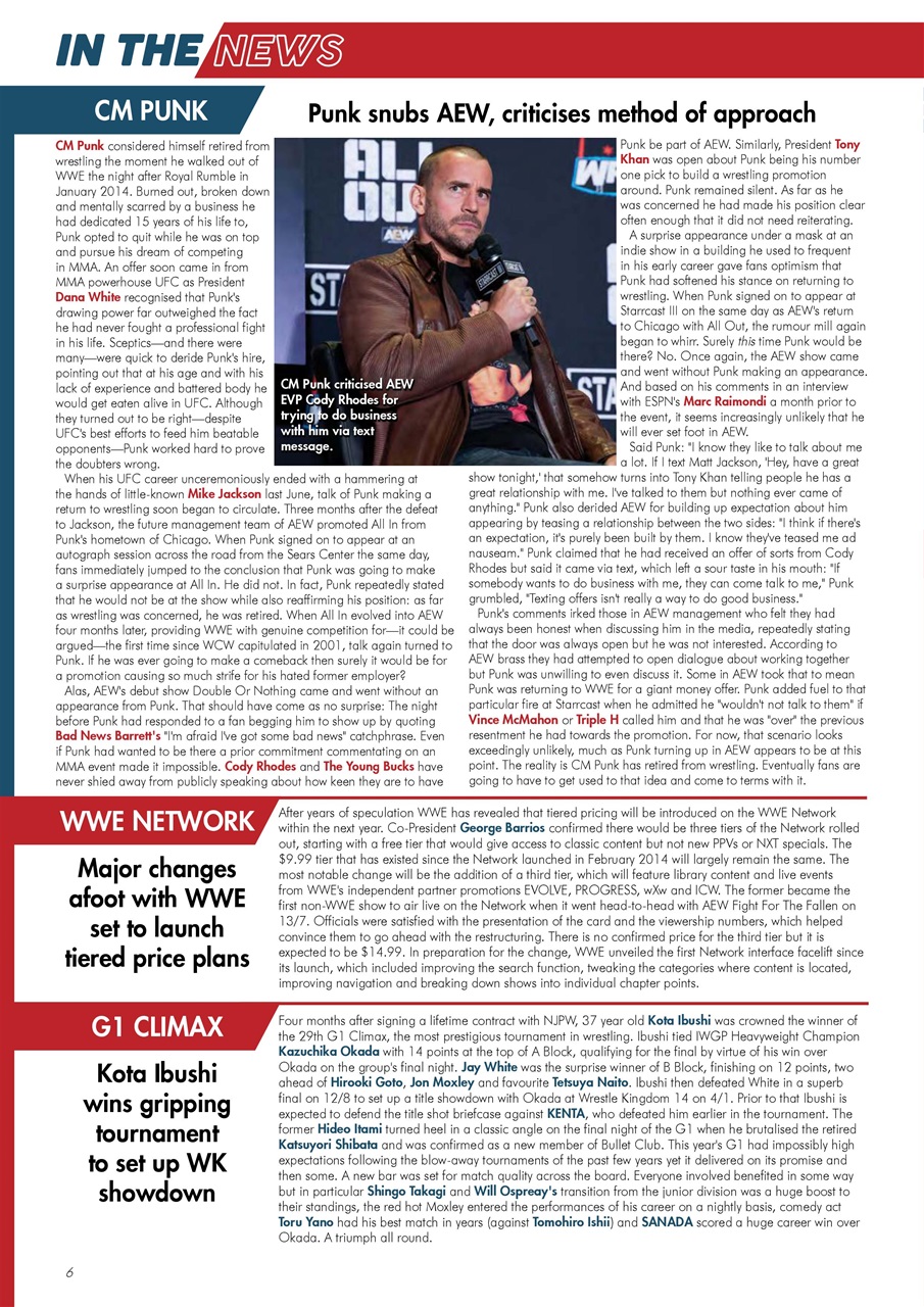 Wrestletalk Magazine Preview Pages