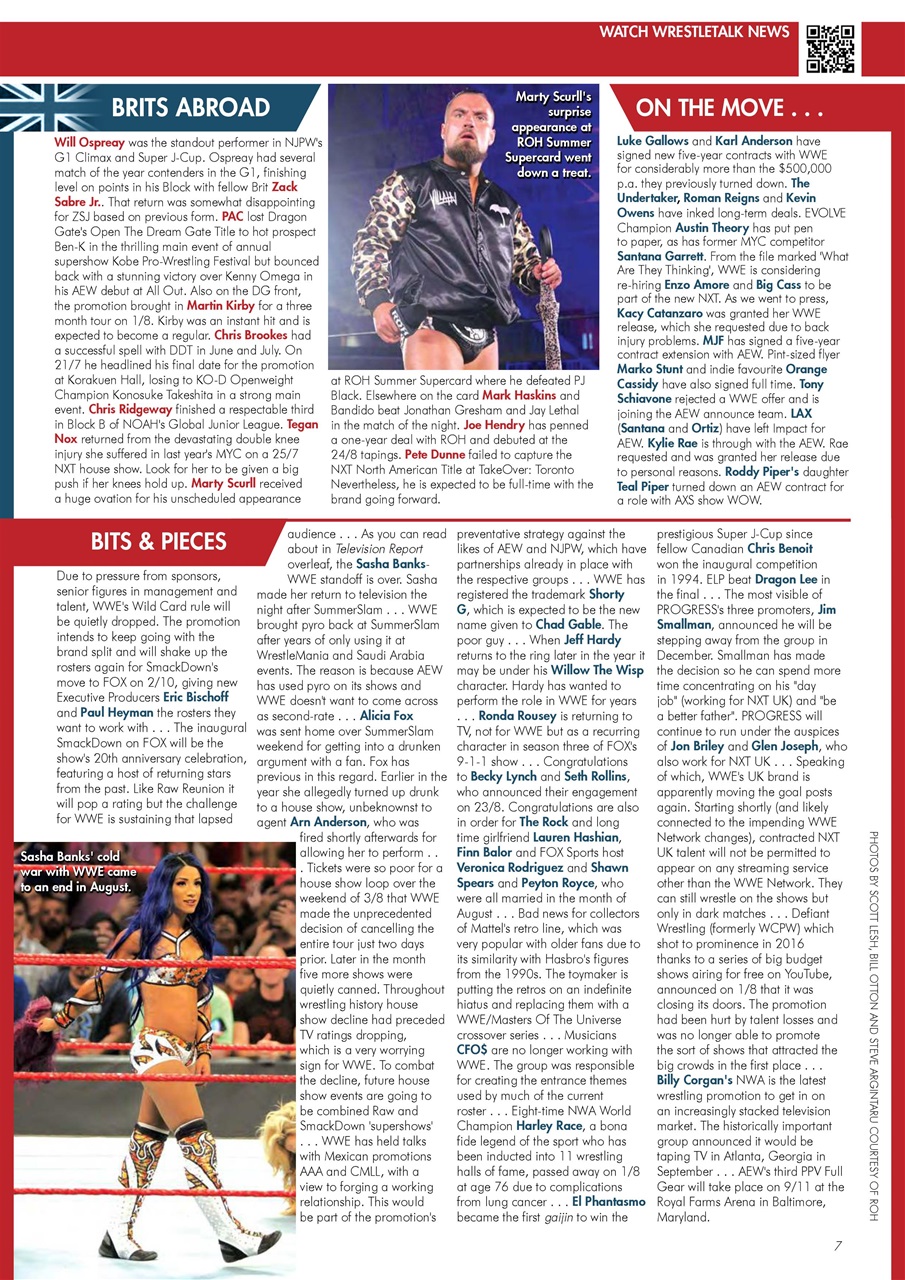 Wrestletalk Magazine Preview Pages