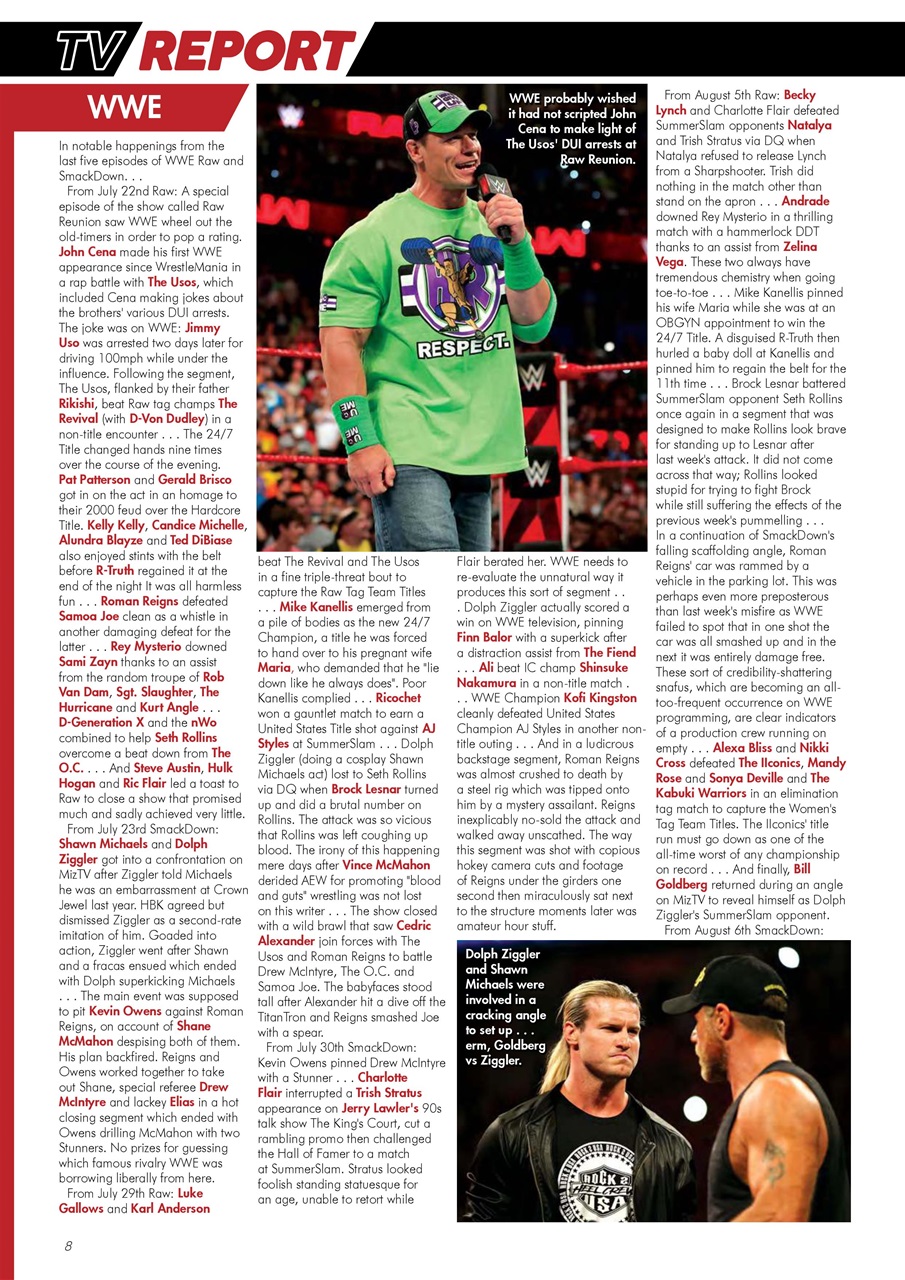 Wrestletalk Magazine Preview Pages