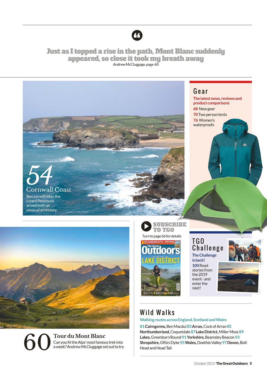 TGO - The Great Outdoors Magazine Preview Pages