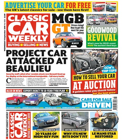 Classic Car Weekly issue 11th September 2019