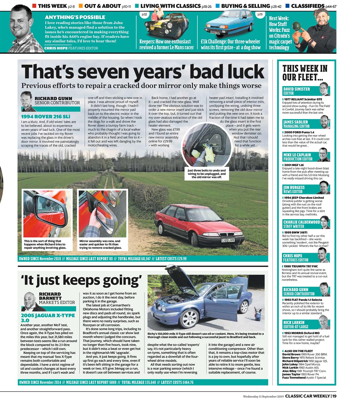 Classic Car Weekly Preview Pages