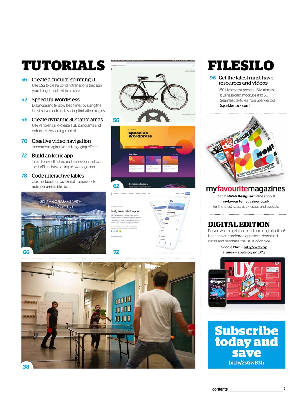 Web Designer Preview Pages