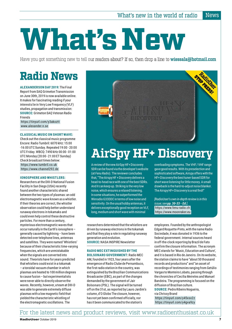 Radio User Preview Pages