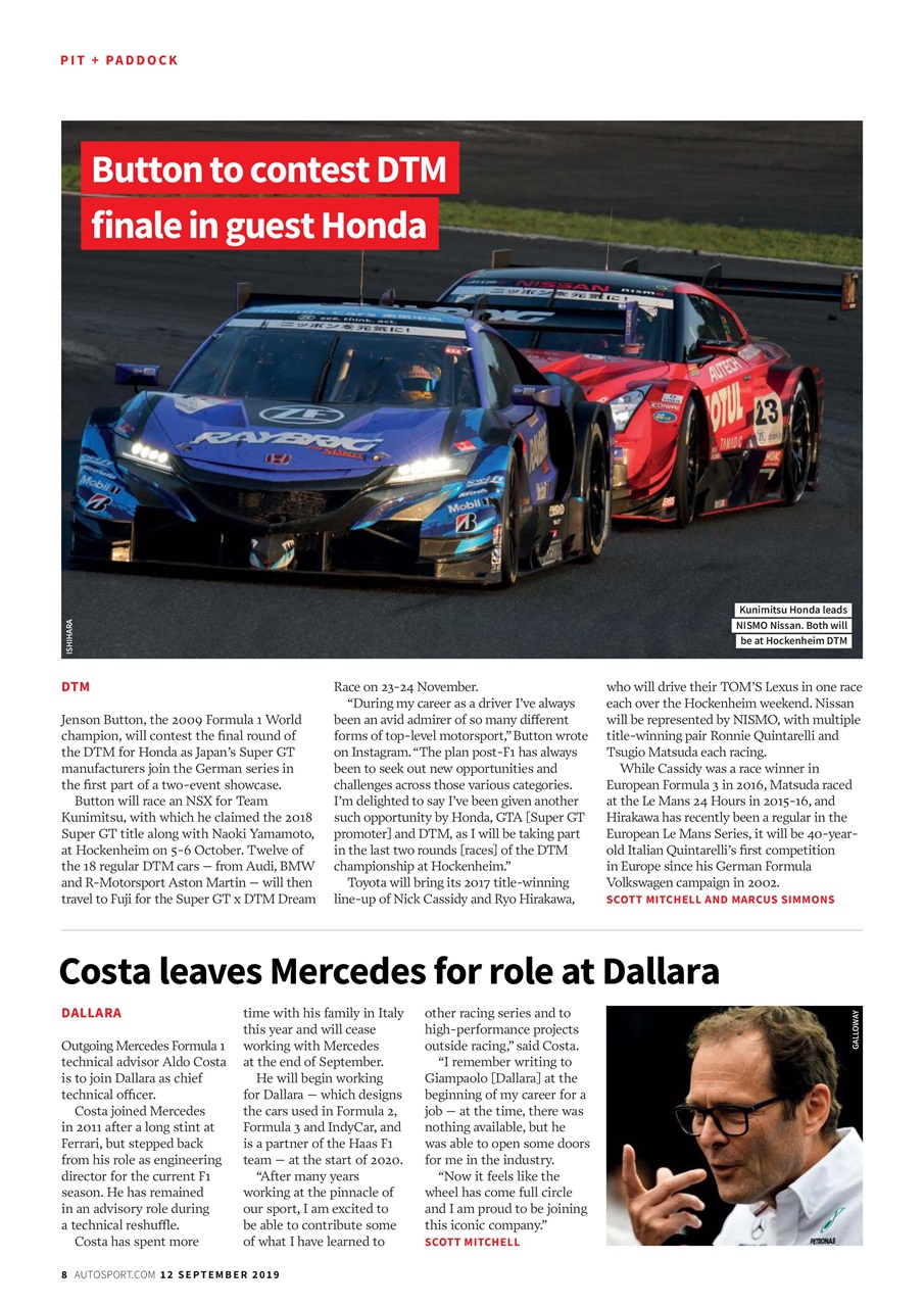 Autosport Preview Pages