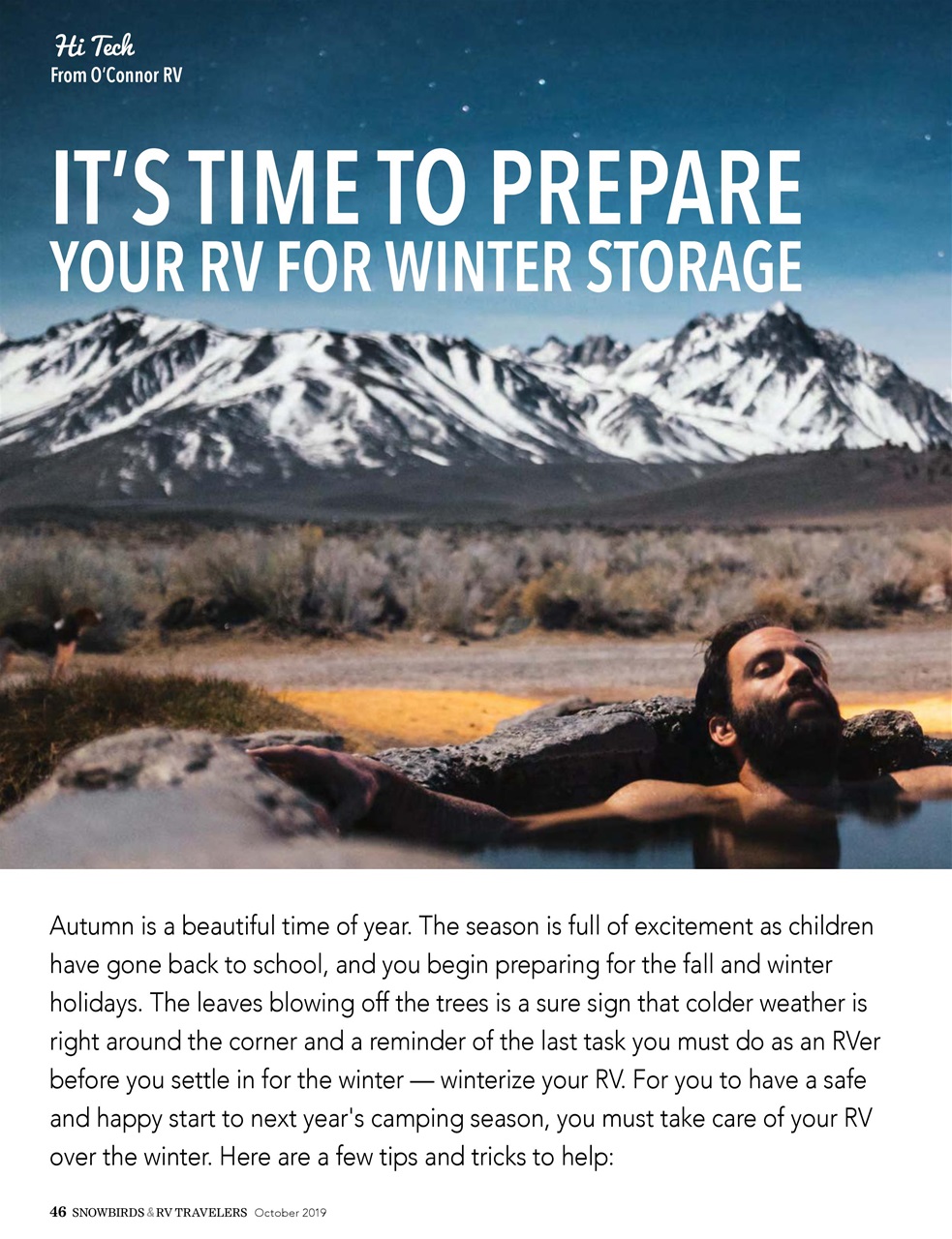 Snowbirds & RV Travelers Preview Pages