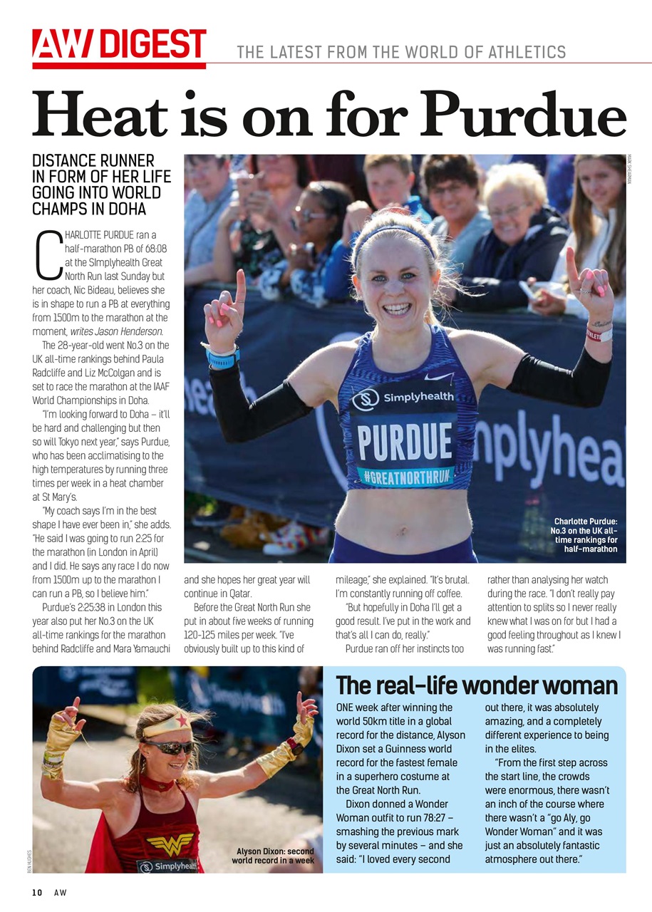 AW – Athletics Weekly Magazine Preview Pages