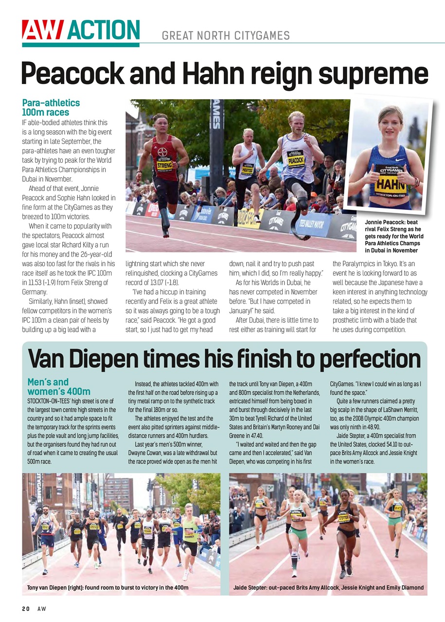 AW – Athletics Weekly Magazine Preview Pages