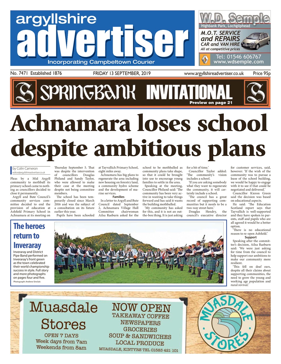 Argyllshire Advertiser Preview Pages