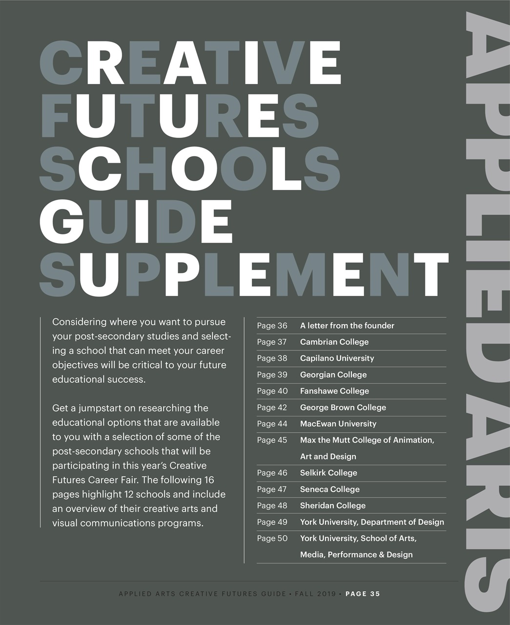 Applied Arts Preview Pages