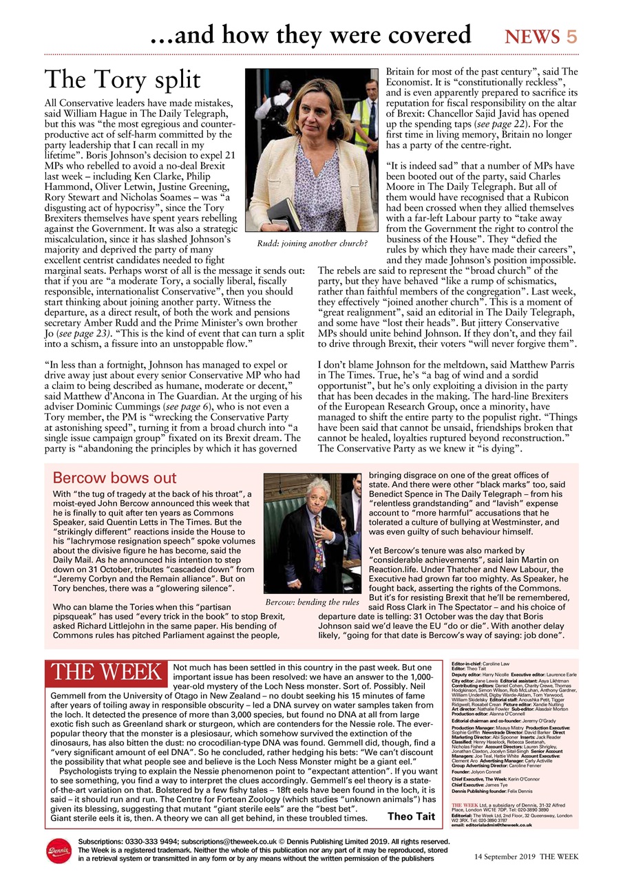 The Week Preview Pages
