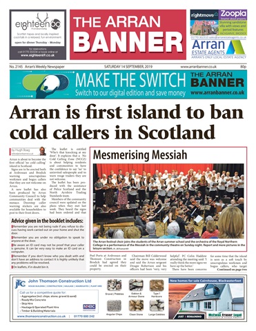 Arran Banner issue 14 September 2019