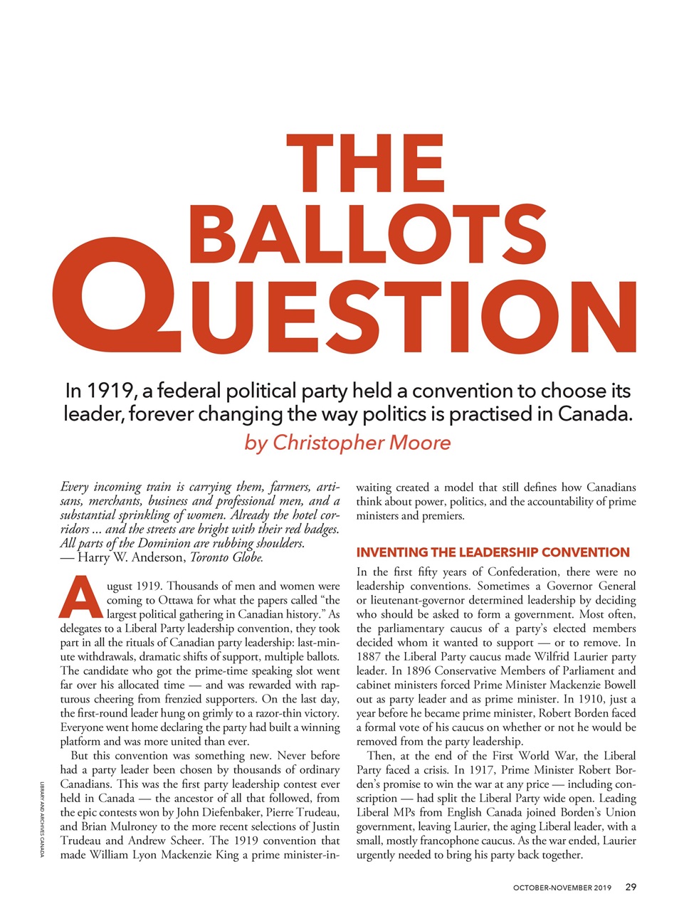 Canada's History Preview Pages