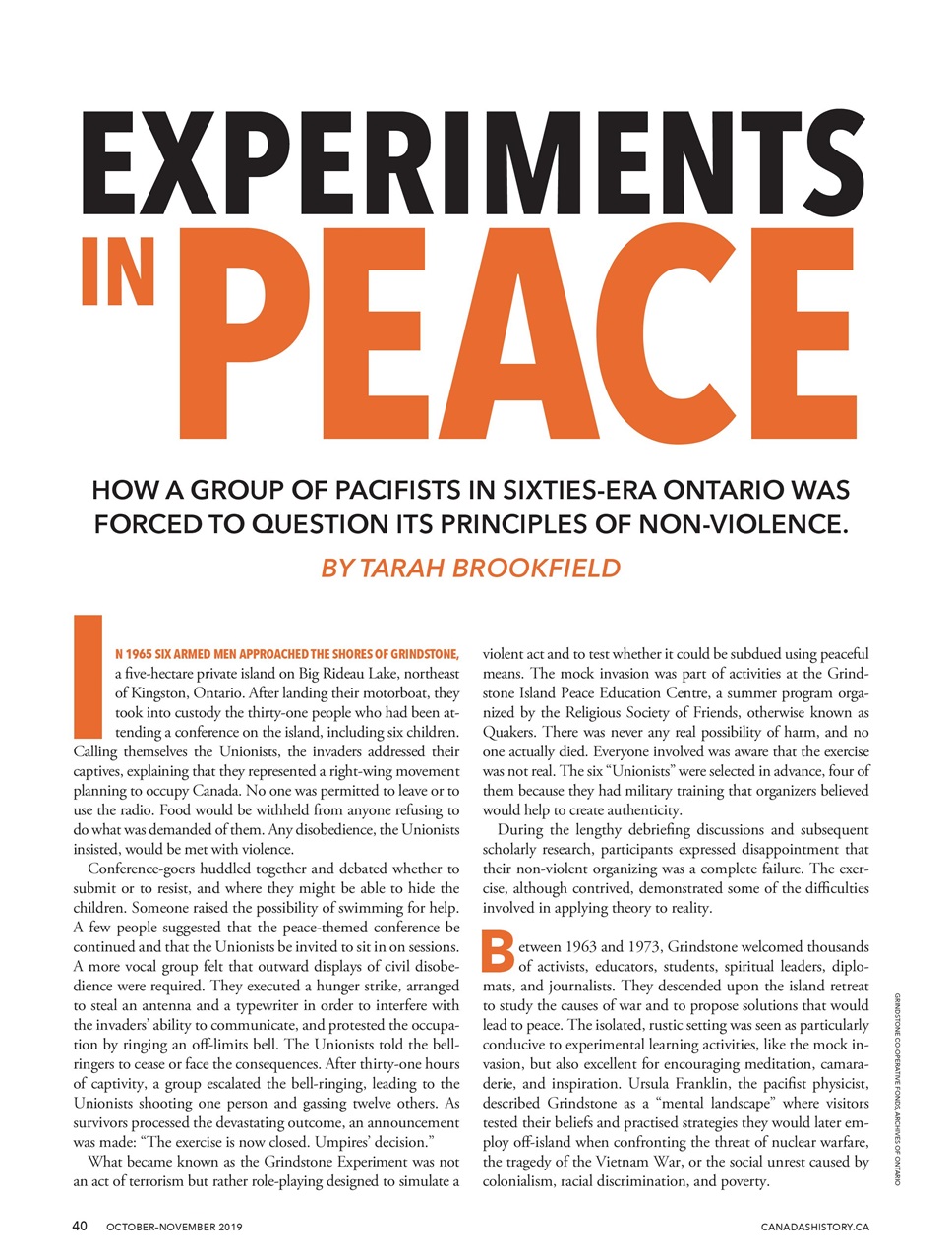 Canada's History Preview Pages