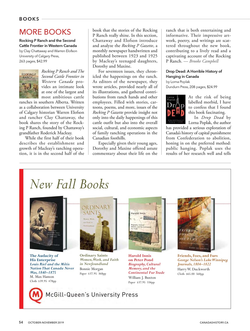 Canada's History Preview Pages