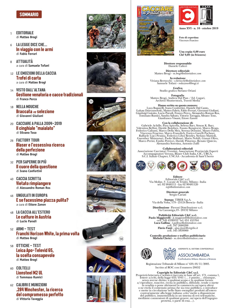 Caccia Magazine Preview Pages