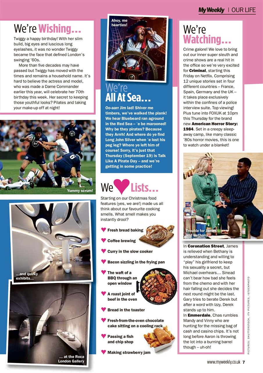 My Weekly Preview Pages