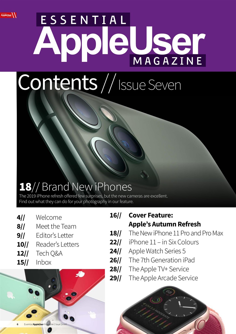 Essential Apple User Preview Pages