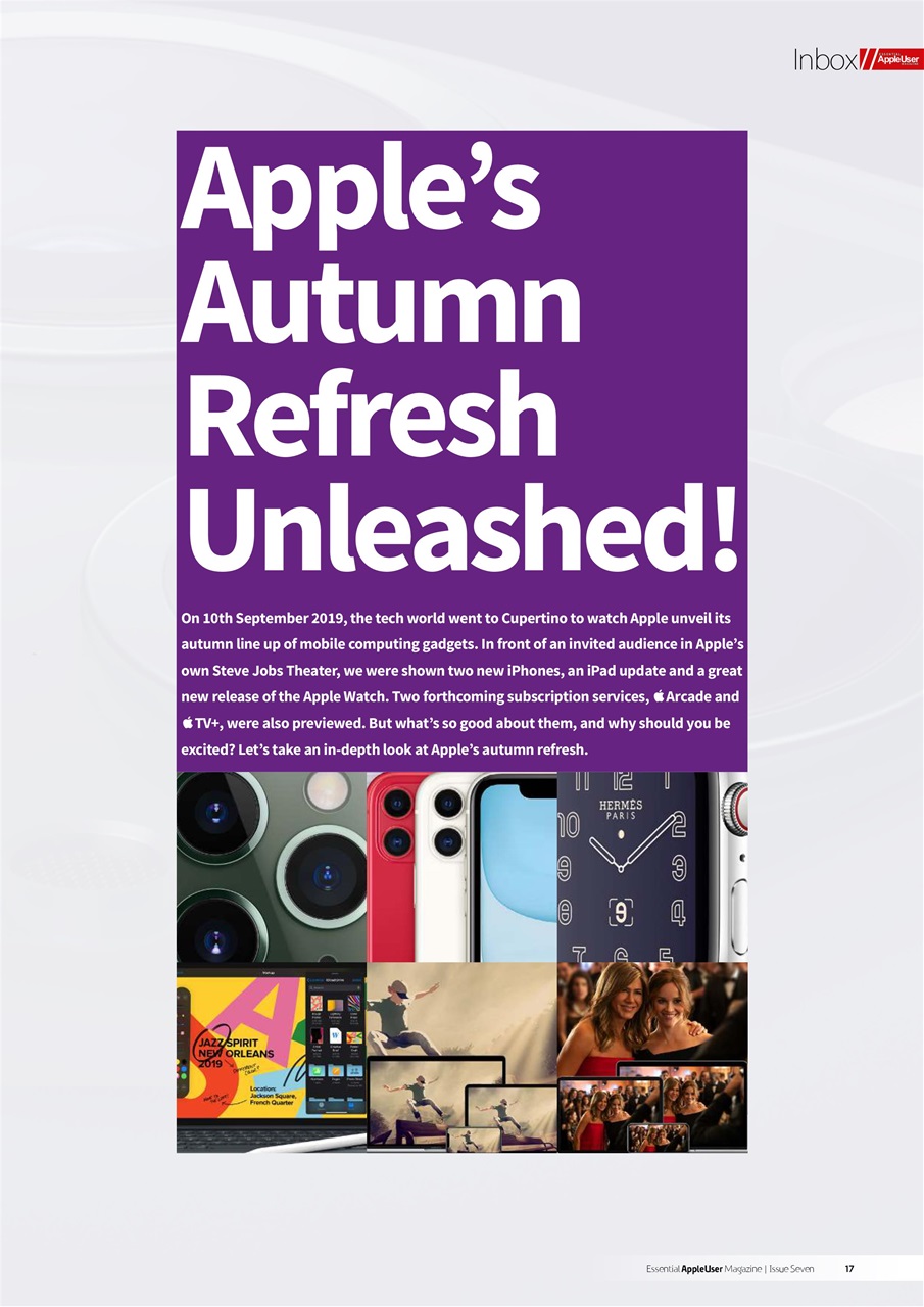 Essential Apple User Preview Pages