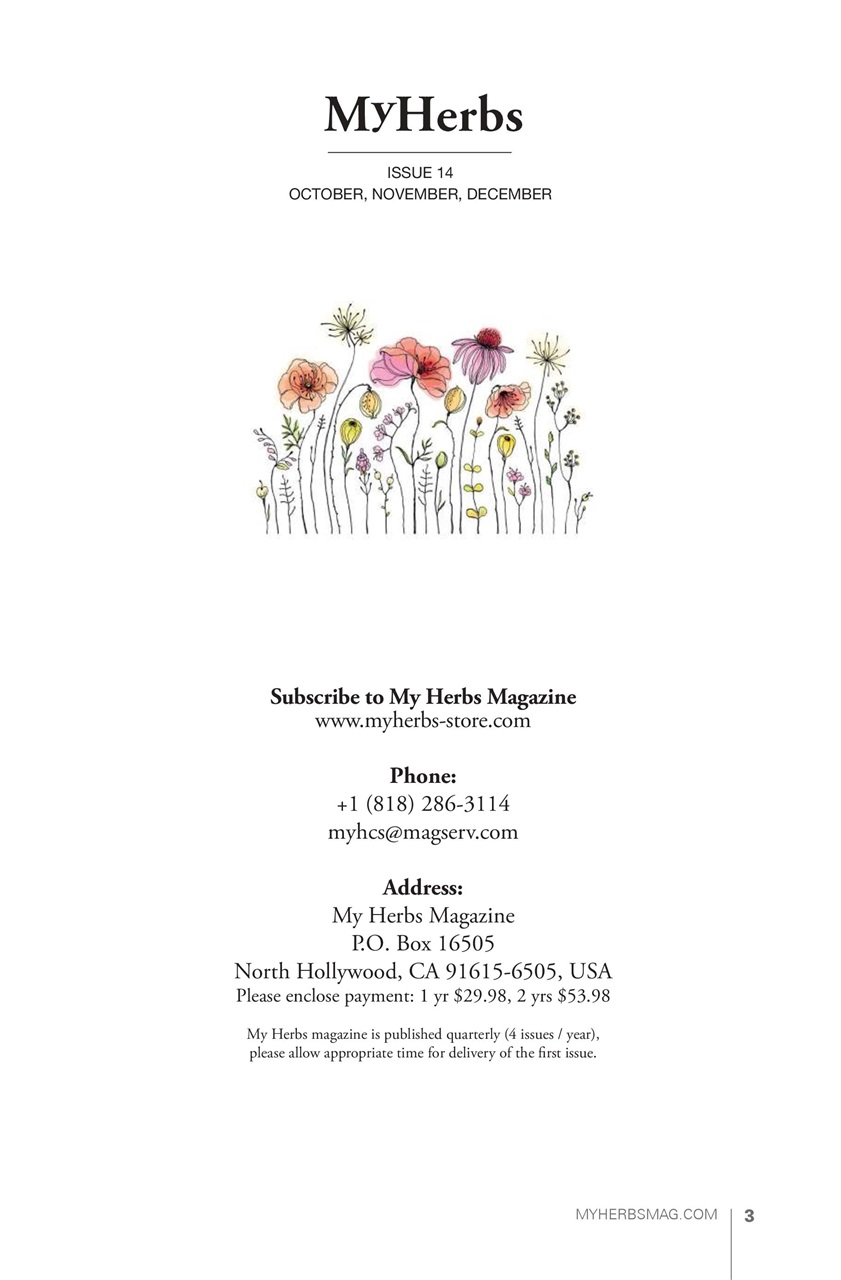 My Herbs Magazine Preview Pages