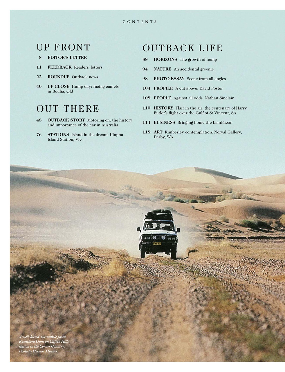 OUTBACK Magazine Preview Pages