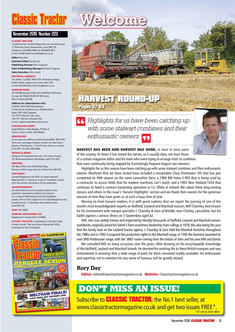 Classic Tractor Preview Pages