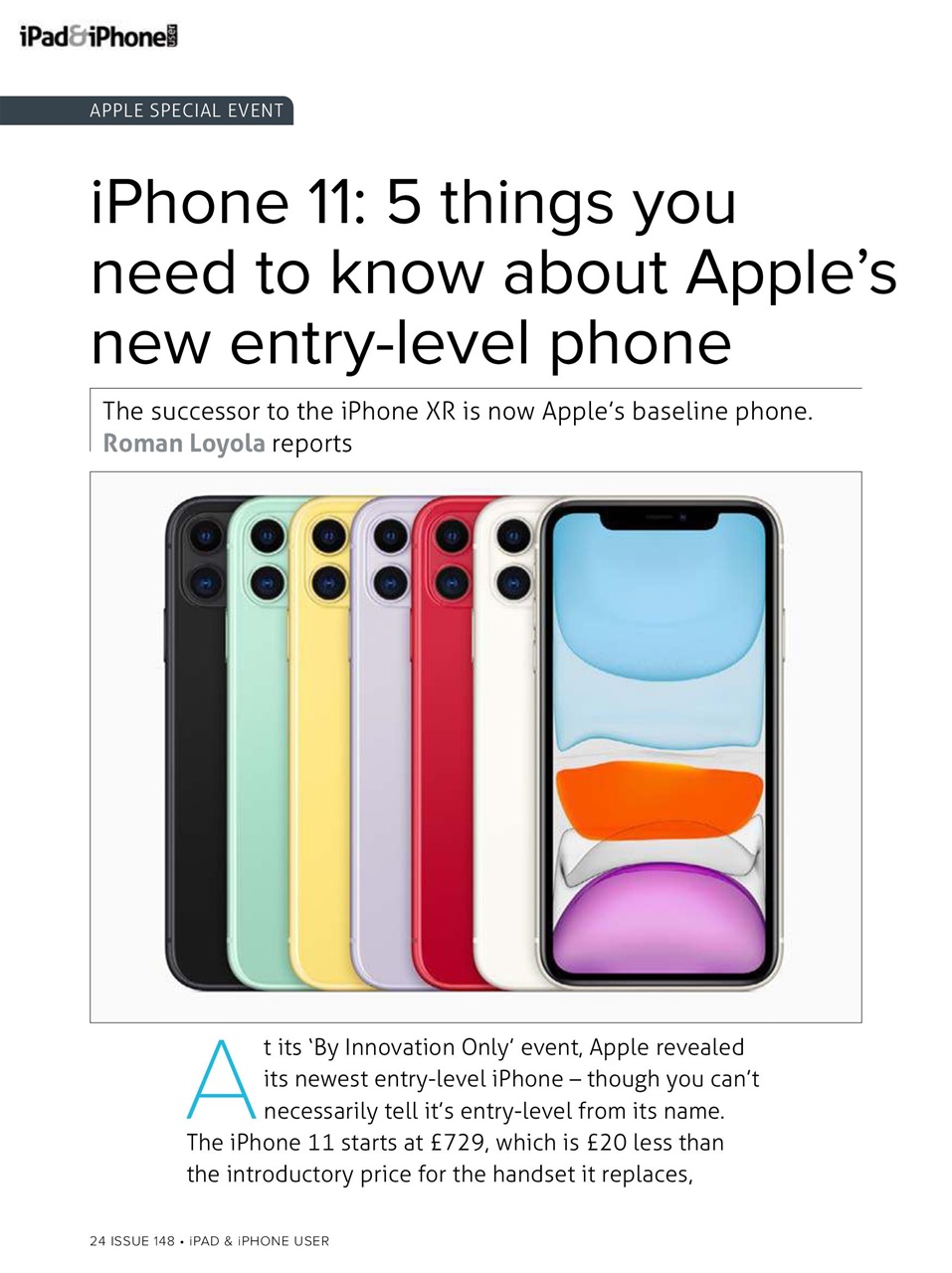 iPad and iPhone User Preview Pages