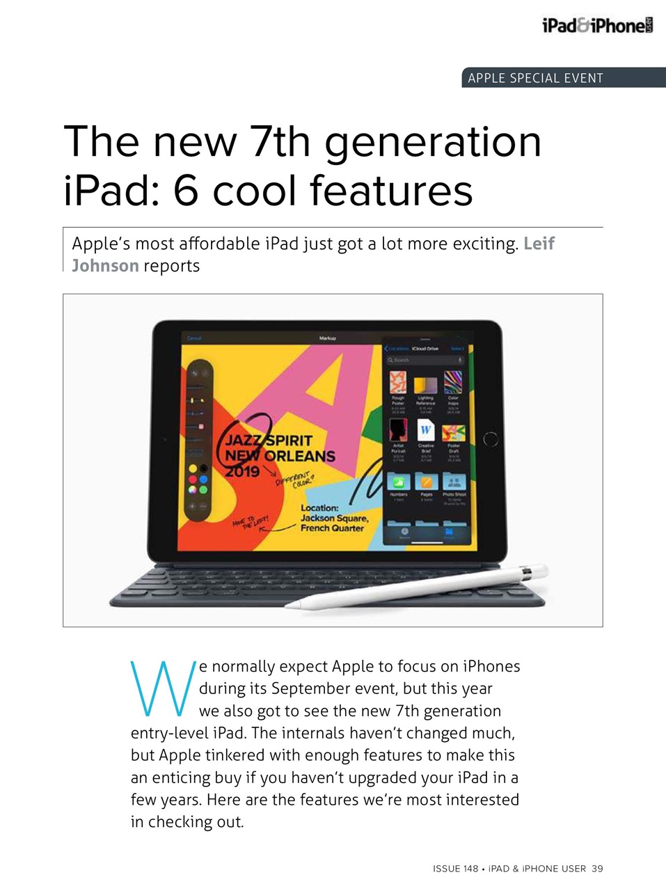 iPad and iPhone User Preview Pages