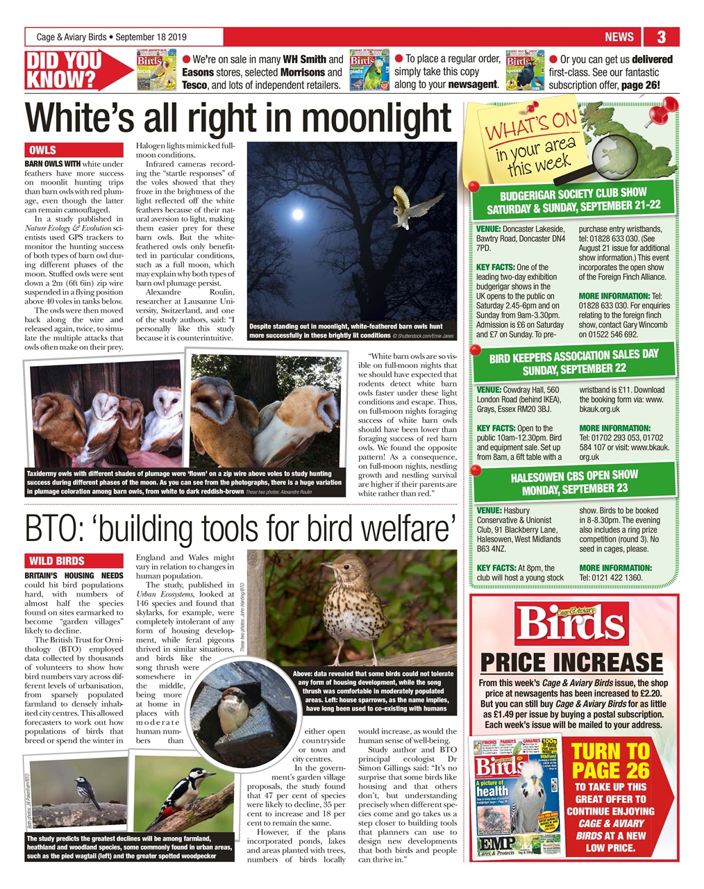 Cage & Aviary Birds Preview Pages