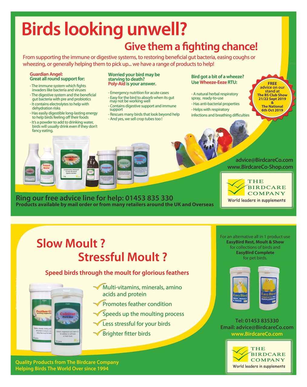 Cage & Aviary Birds Preview Pages